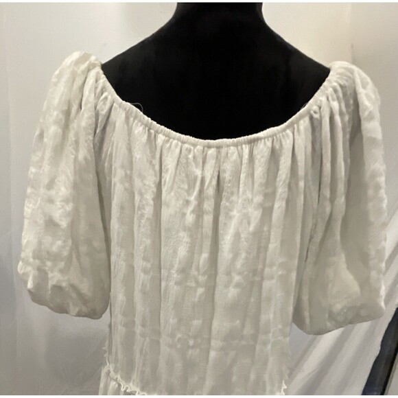 NWT North end Prairie Cottagecore White peasant dress - Picture 8 of 9